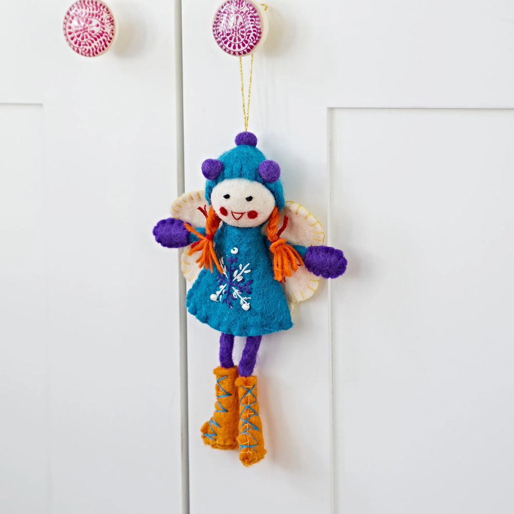 Fairtrade Eco Felt Alpine Girl Decoration