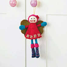 Load image into Gallery viewer, Fairtrade Eco Felt Alpine Girl Decoration