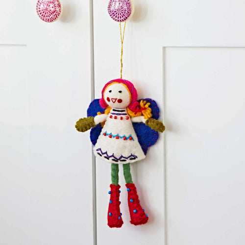 Fairtrade Eco Felt Alpine Girl Decoration