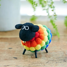 Load image into Gallery viewer, Handmade Felt Sheep Ornament Fairtrade