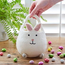 Load image into Gallery viewer, Felt Easter Mini Bunny Basket Fairtrade Handmade