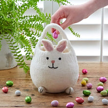 Load image into Gallery viewer, Felt Easter Mini Bunny Basket Fairtrade Handmade