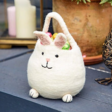 Load image into Gallery viewer, Felt Easter Mini Bunny Basket Fairtrade Handmade