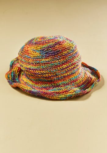 Multi Rainbow Hemp Hat Fairtrade