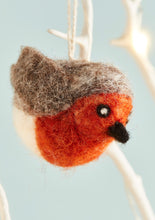 Load image into Gallery viewer, Handmade Festive Felt Robin Decoration