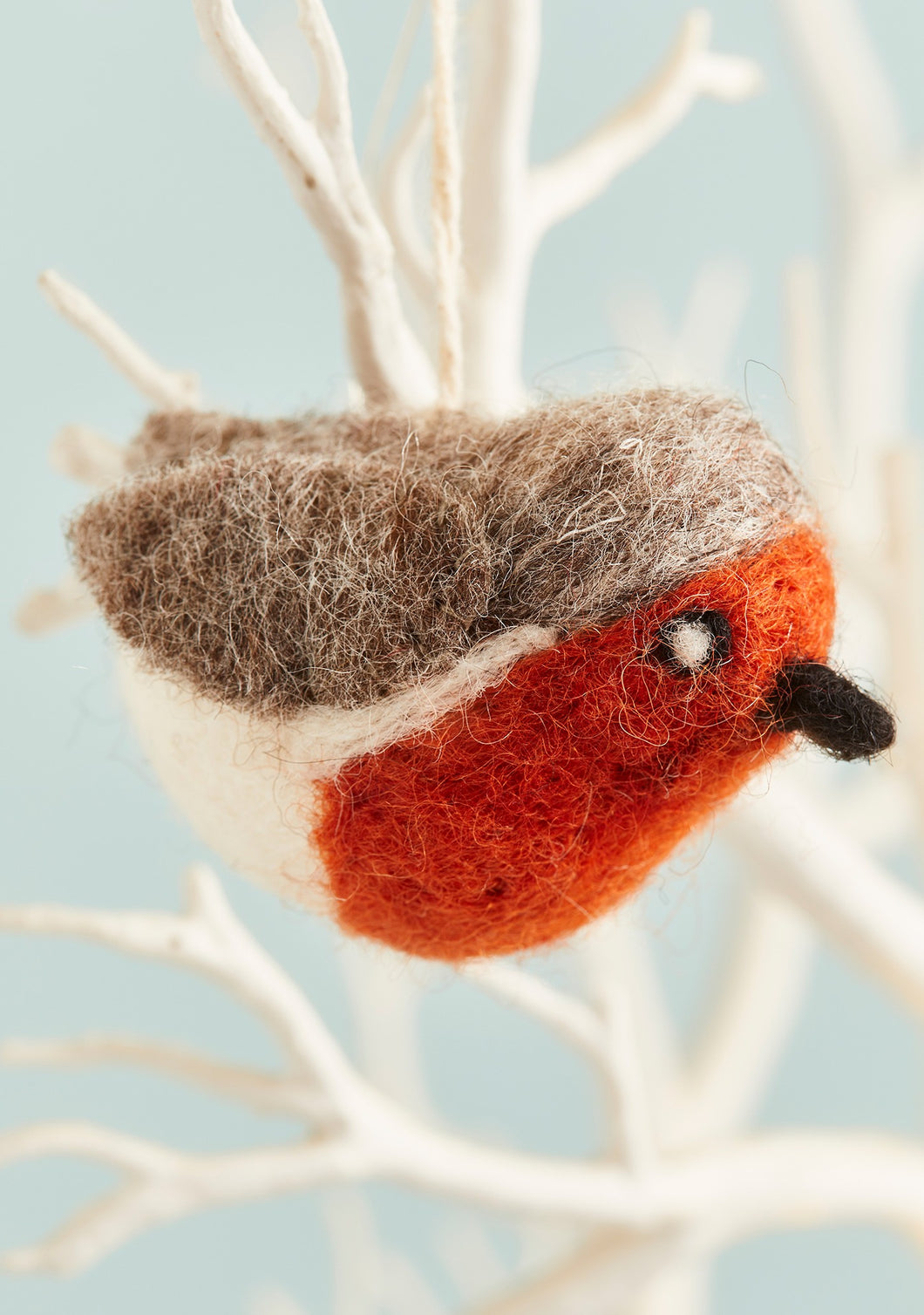Handmade Festive Felt Robin Decoration