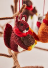 Load image into Gallery viewer, Felt Squirrel with Acorn and Scarf Handmade Fairtrade