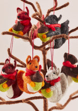 Load image into Gallery viewer, Felt Squirrel with Acorn and Scarf Handmade Fairtrade