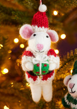 Load image into Gallery viewer, Felt Santa Elf Decoration Fairtrade