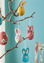 Load image into Gallery viewer, Handmade Felt Hanging Rabbit Decorations Eco Fairtrade