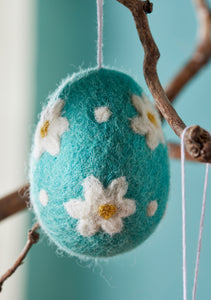 Handmade Felt Hanging Daisy Decoration Eco Fairtrade