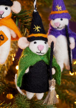 Load image into Gallery viewer, Eco Fairtrade Felt Mice Halloween Decorations