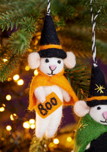 Load image into Gallery viewer, Eco Fairtrade Felt Mice Halloween Decorations