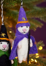 Load image into Gallery viewer, Eco Fairtrade Felt Mice Halloween Decorations