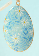 Load image into Gallery viewer, Fairtrade Floral Hanging Metal Easter Egg Decorations Eco