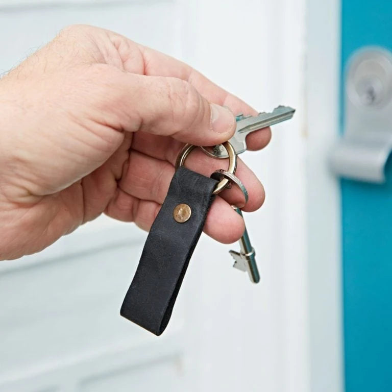 Fairtrade Buffalo Leather Keyring Loop