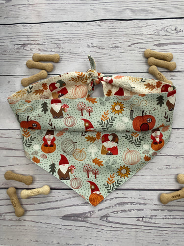 Lewis & Irene Snuggle Season Pumpkin Gnome Dog Bandana