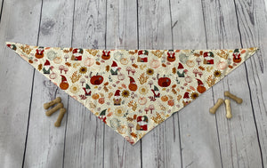 Lewis & Irene Snuggle Season Pumpkin Gnome Dog Bandana