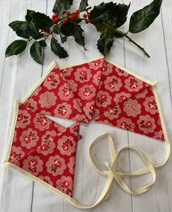 Cath Kidston Fabric Red Rose Heavy Cotton Handmade Bunting