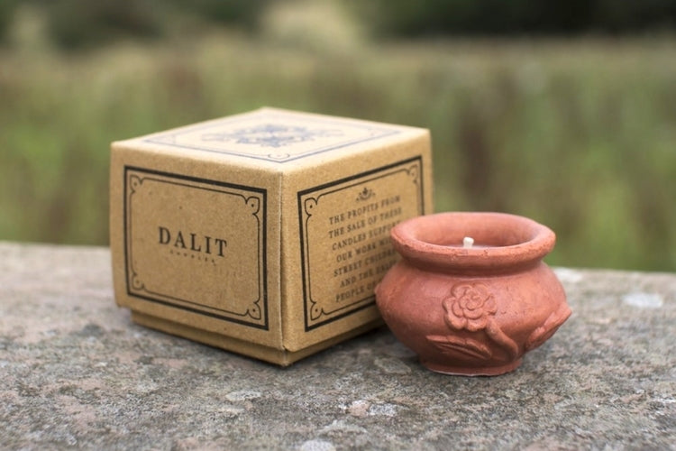 Single Dalit Candle with Rose Detail | Original Scent – Megah