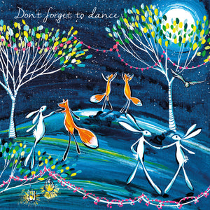Eco Friendly Card Co Recycled Greetings Cards - 'Don't forget to dance' Kate Andrews