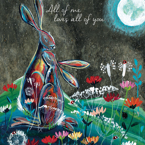 Eco Friendly Card Co Recycled Greetings Cards - 'All of me loves all of you' Kate Andrews