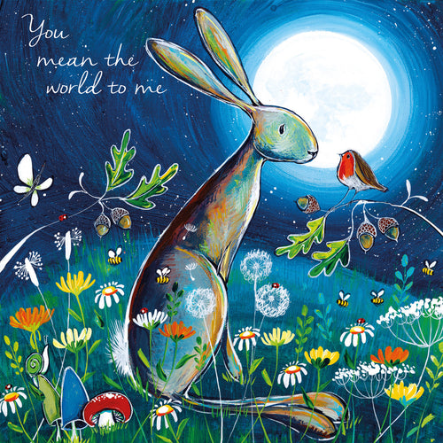 Eco Friendly Card Co Recycled Greetings Cards - 'You mean the world to me' Kate Andrews