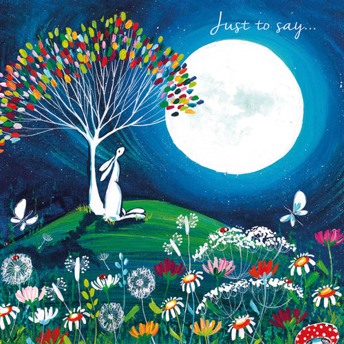Eco Friendly Card Co Recycled Greetings Card - 'Just to say ....' Kate Andrew