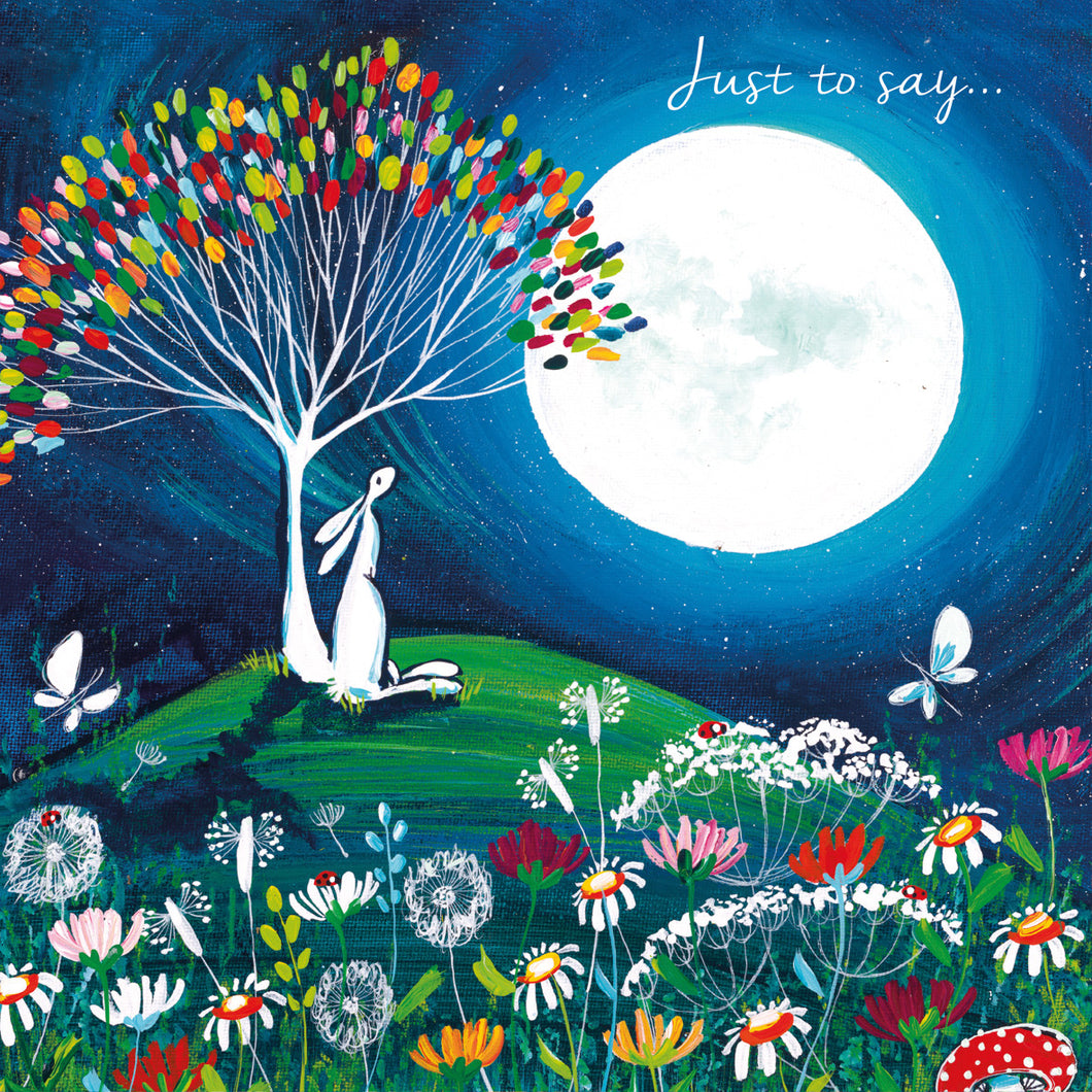 Eco Friendly Card Co Recycled Greetings Card - 'Just to say ....' Kate Andrew