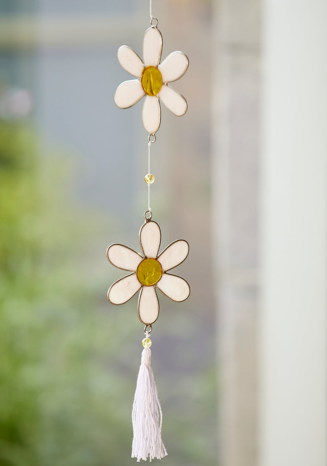 String of Five Daisy Suncatcher Decoration Fairtrade