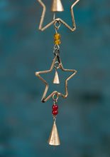 Load image into Gallery viewer, Recycled String of Iron Stars with Bells and Beads