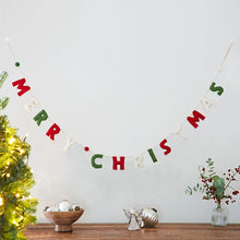 Load image into Gallery viewer, Fairtrade Eco Merry Christmas Letter Garland