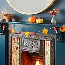Load image into Gallery viewer, Felt Autumn Leaf and Mushroom Fairtrade Eco Garland