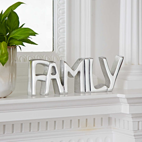 Recycled Metal Family Sign Fairtrade