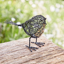 Load image into Gallery viewer, Set of Two Handmade Wire Robin Decorations Fairtrade