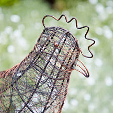 Load image into Gallery viewer, Handmade Wire Metal Hen Garden Ornament Fairtrade