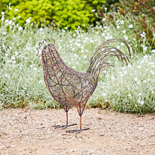 Load image into Gallery viewer, Handmade Wire Metal Hen Garden Ornament Fairtrade