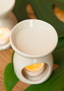 Fairtrade Ceramic Oil Burner White