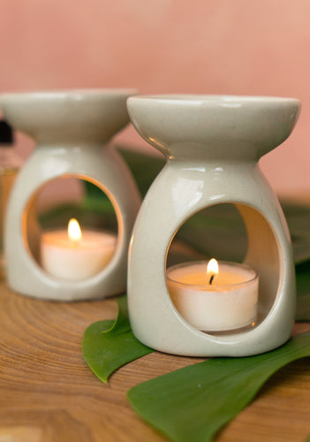 Fairtrade Ceramic Oil Burner White