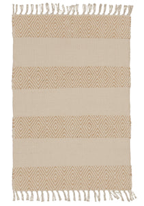 Handloom Natural Chenille and Jute Rug Three Sizes Fairtrade