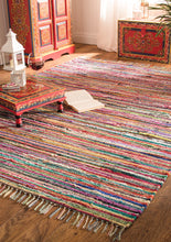 Load image into Gallery viewer, Large Fairtrade Recycled Cotton Rag Rug 240cm x 360cm