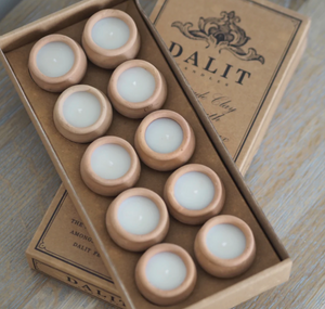 Box of 10 Terracotta Dalit Candles | Original Scent – Rahul