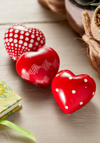 Red Soapstone Heart Fairtrade Eco Friendly