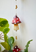Load image into Gallery viewer, Handpainted String of Fairtrade Wooden Mushrooms