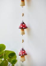Load image into Gallery viewer, Handpainted String of Fairtrade Wooden Mushrooms