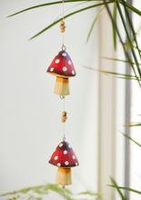 Load image into Gallery viewer, Handpainted String of Fairtrade Wooden Mushrooms