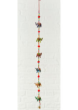 Load image into Gallery viewer, String of Hanging Elephants Fairtrade