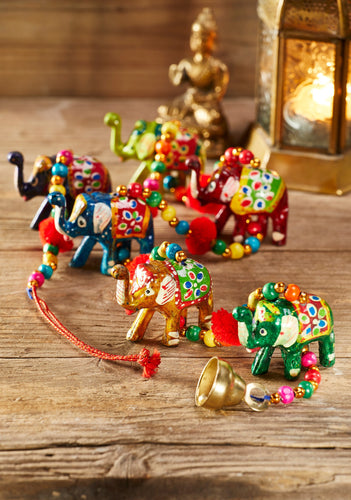 String of Hanging Elephants Fairtrade