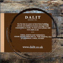 Load image into Gallery viewer, Sandal Scented Dalit Goods Soap – unboxed