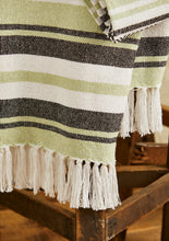 Load image into Gallery viewer, Janya Recycled Stripe Heavy Cotton Throw Fairtrade 125cm x 150cm